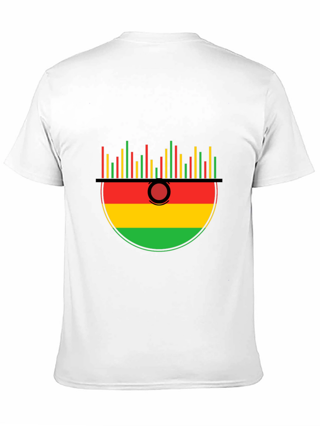 Rasta Music Kalimba Graphic Tee - Black Cotton T-Shirt