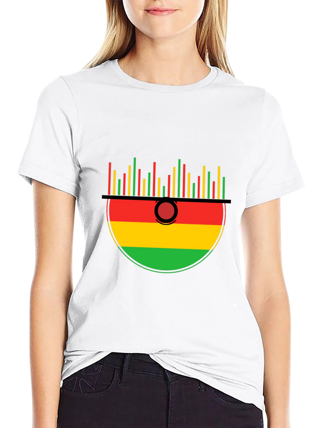 Rasta Music Kalimba Graphic Tee - Black Cotton T-Shirt