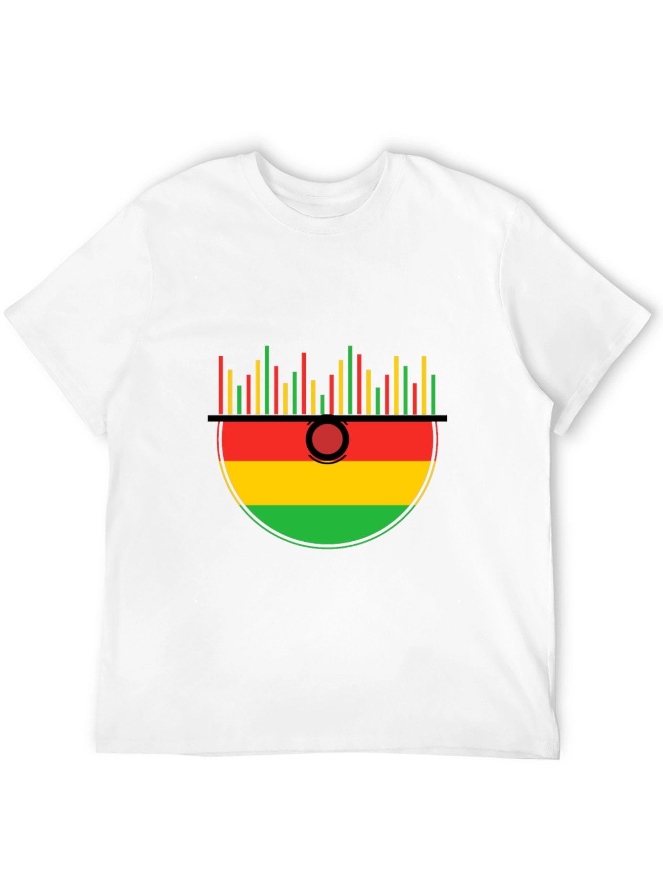 Rasta Music Kalimba Graphic Tee - Black Cotton T-Shirt
