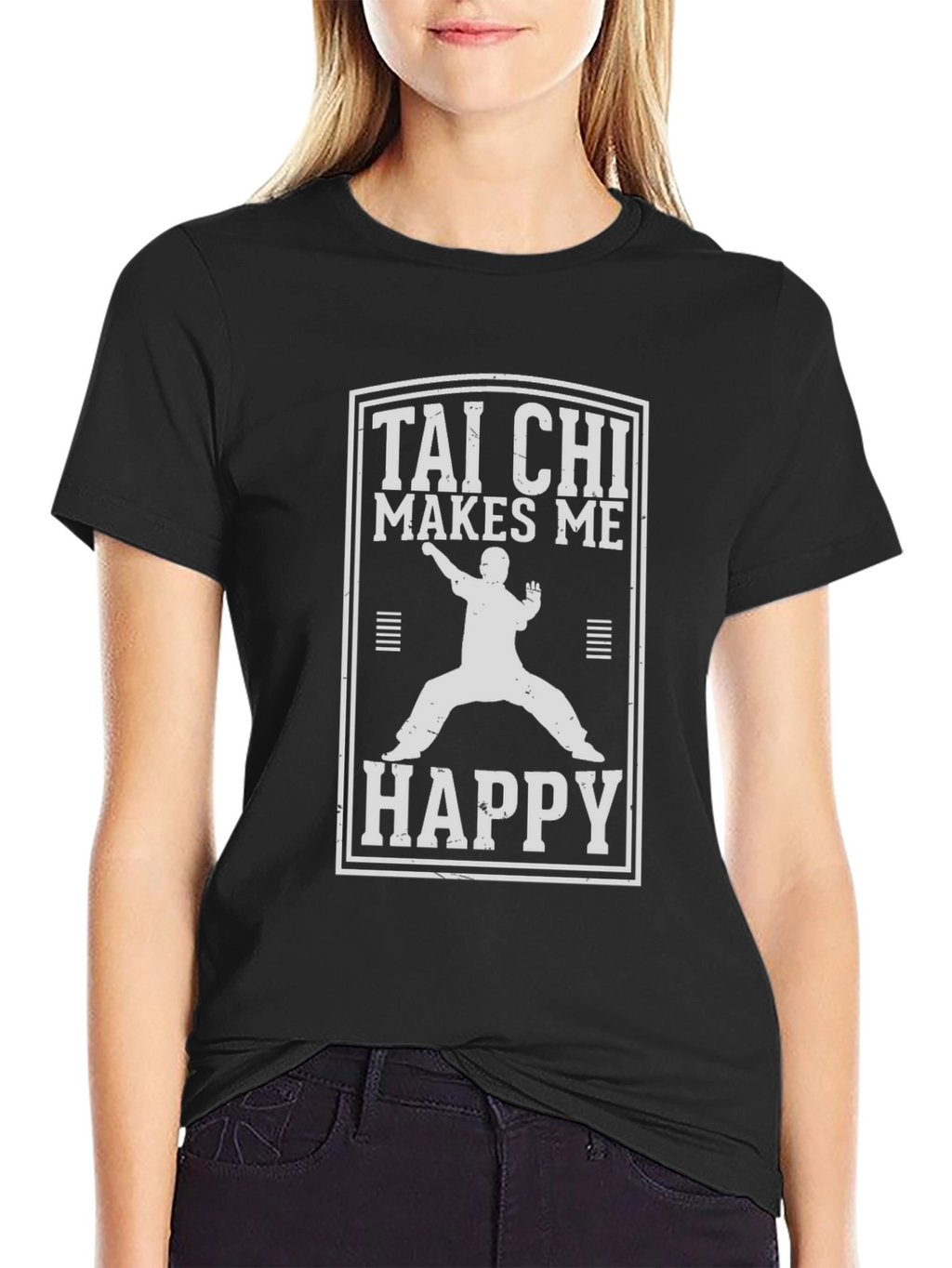 Tai Chi Makes Me Happy Graphic T-Shirt