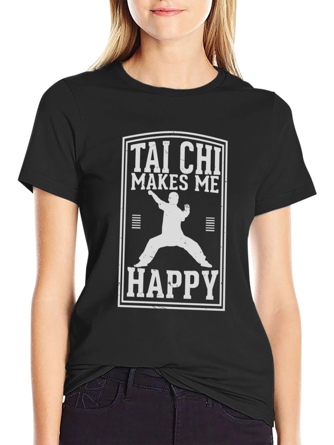 Tai Chi Makes Me Happy Graphic T-Shirt