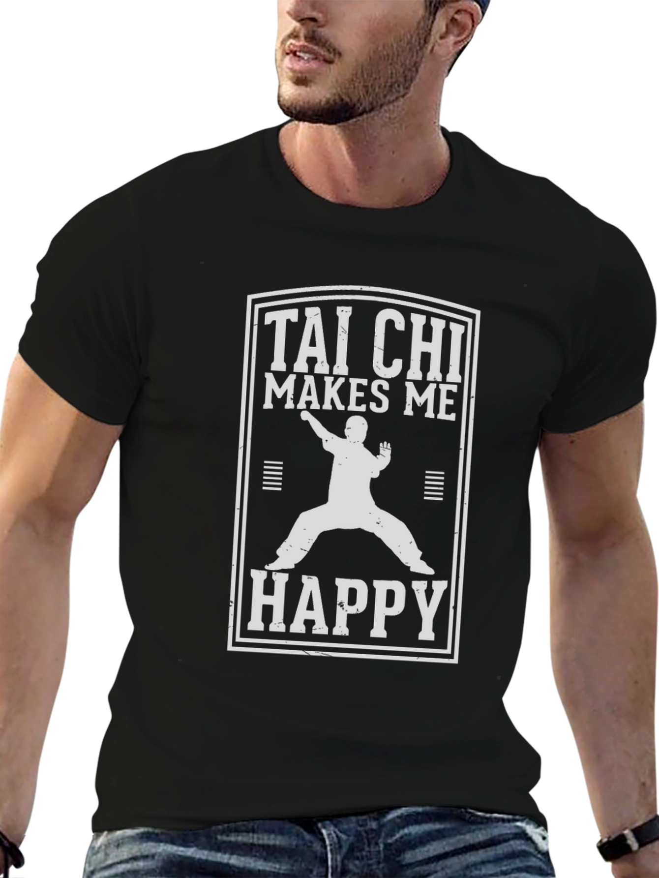 Tai Chi Makes Me Happy Graphic T-Shirt