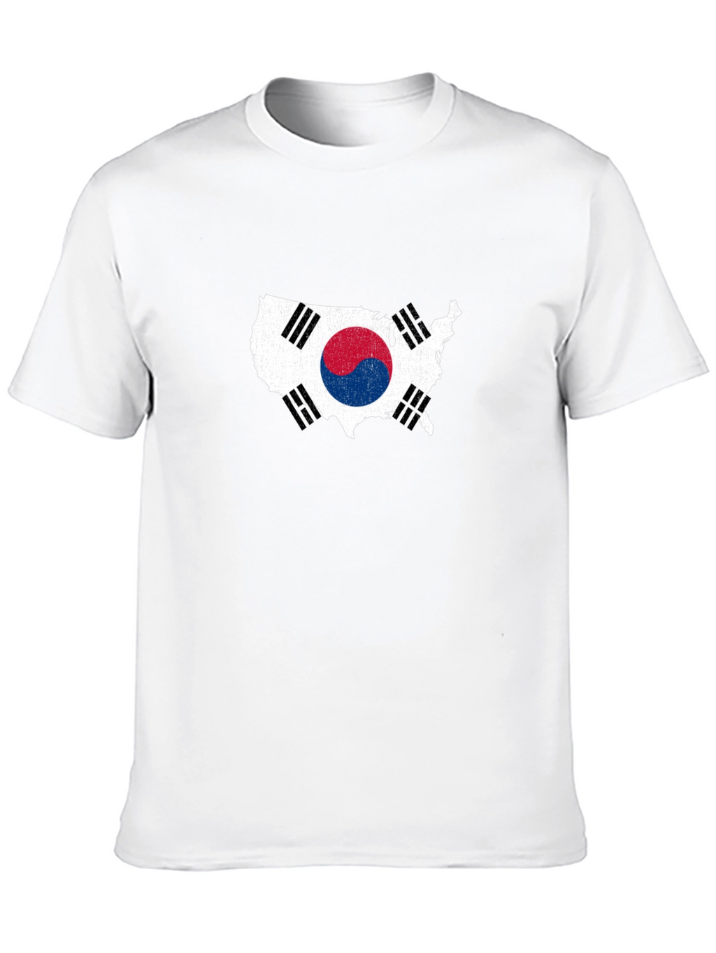 USA South Korea Flag T-Shirt