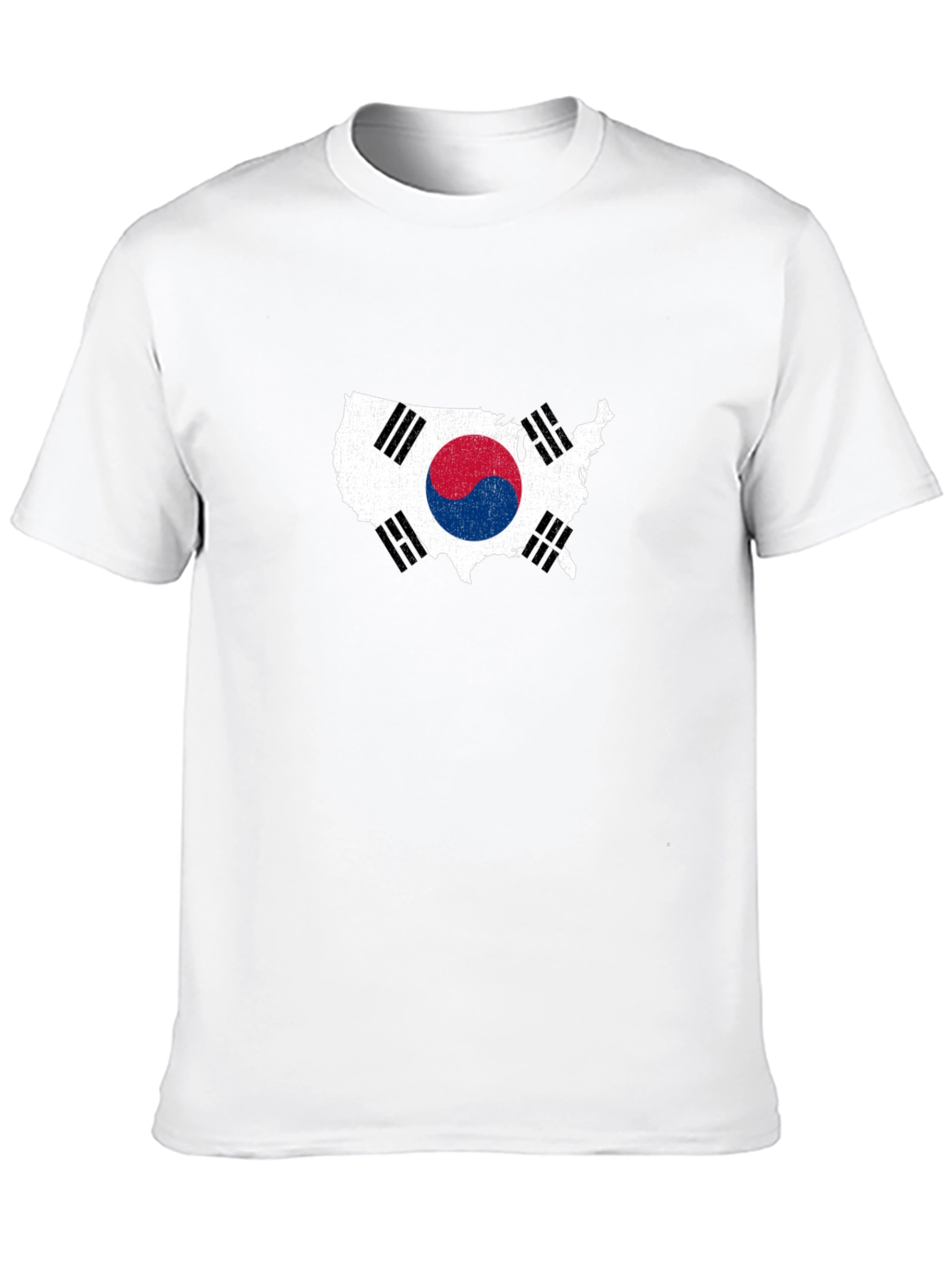 USA South Korea Flag T-Shirt