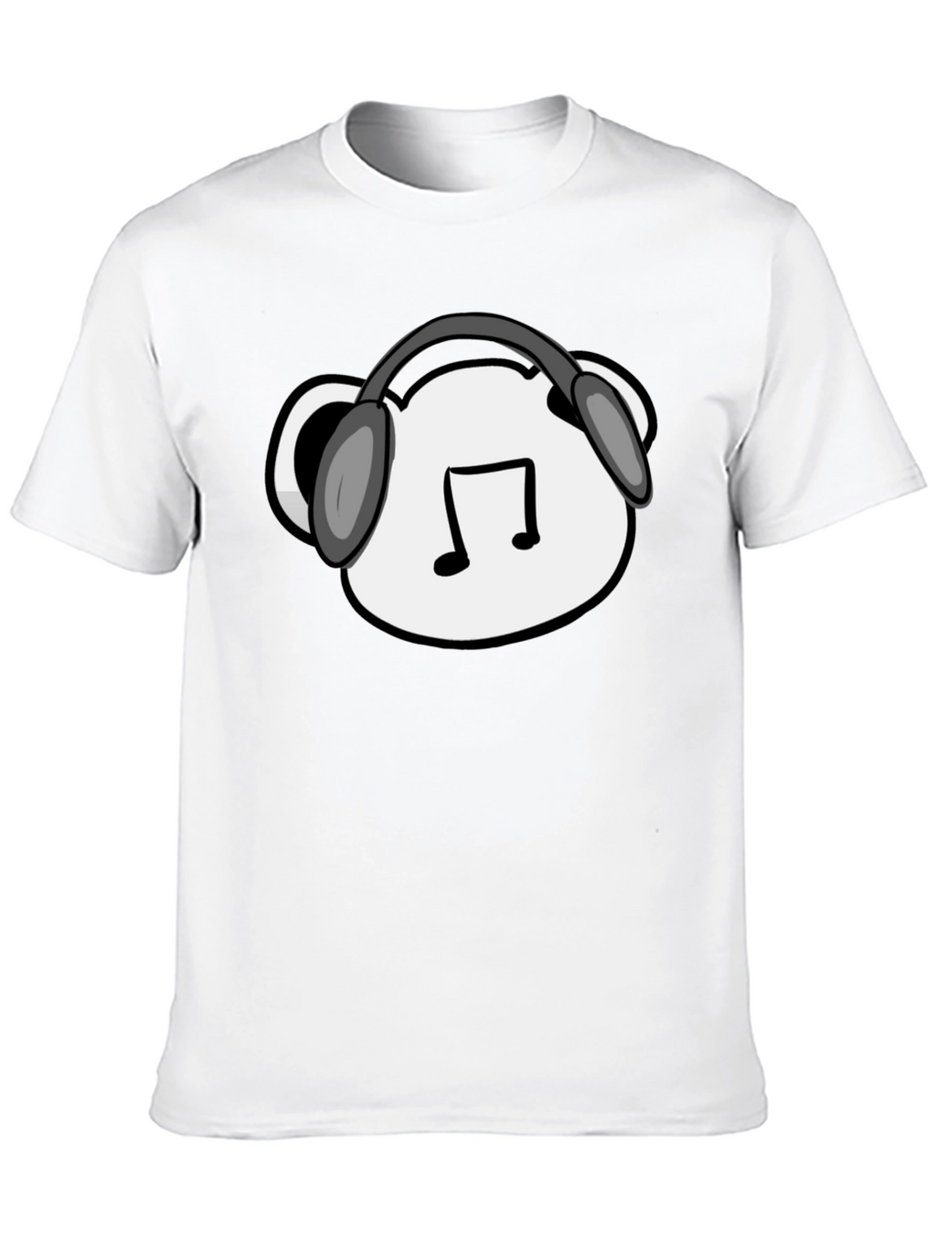 Musical Bear T-Shirt - Black Cotton Blend
