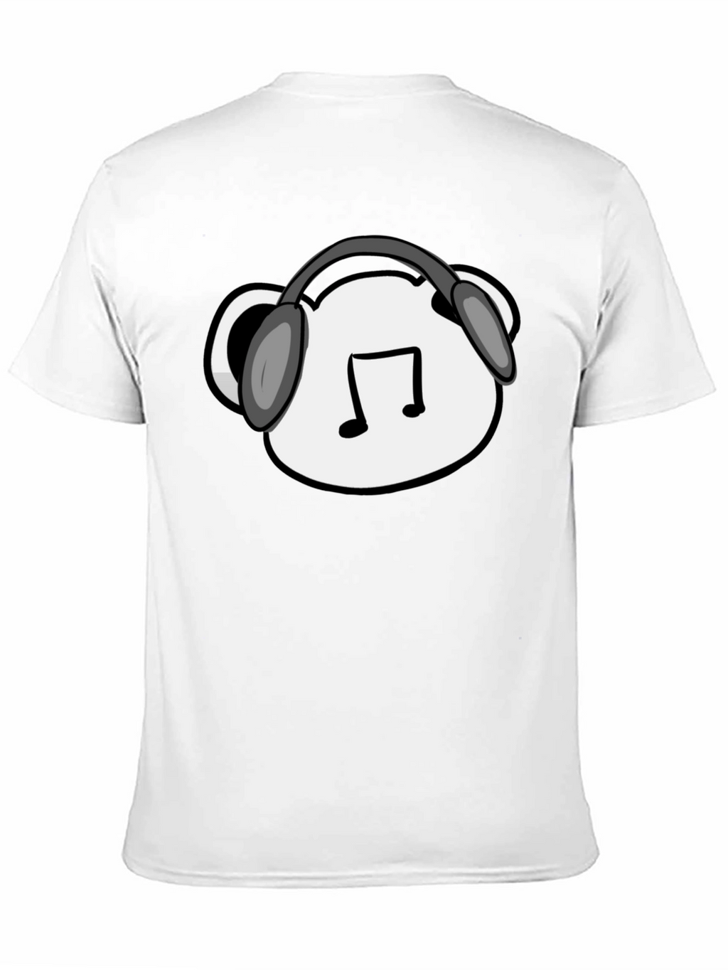 Musical Bear T-Shirt - Black Cotton Blend