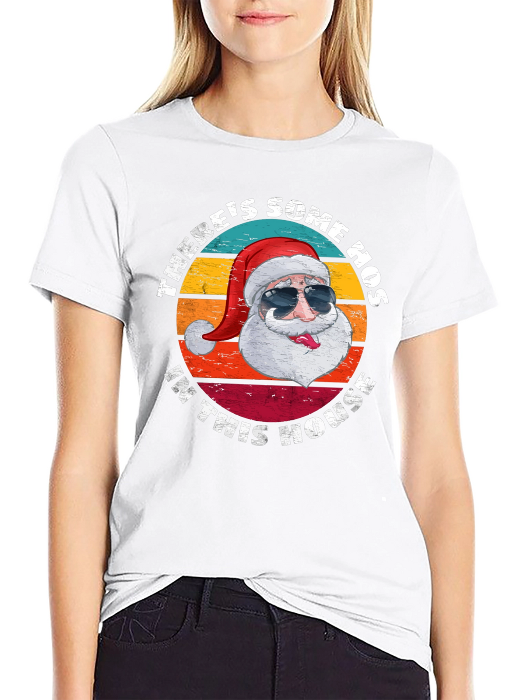 Santa Some Hos Christmas Graphic Tee