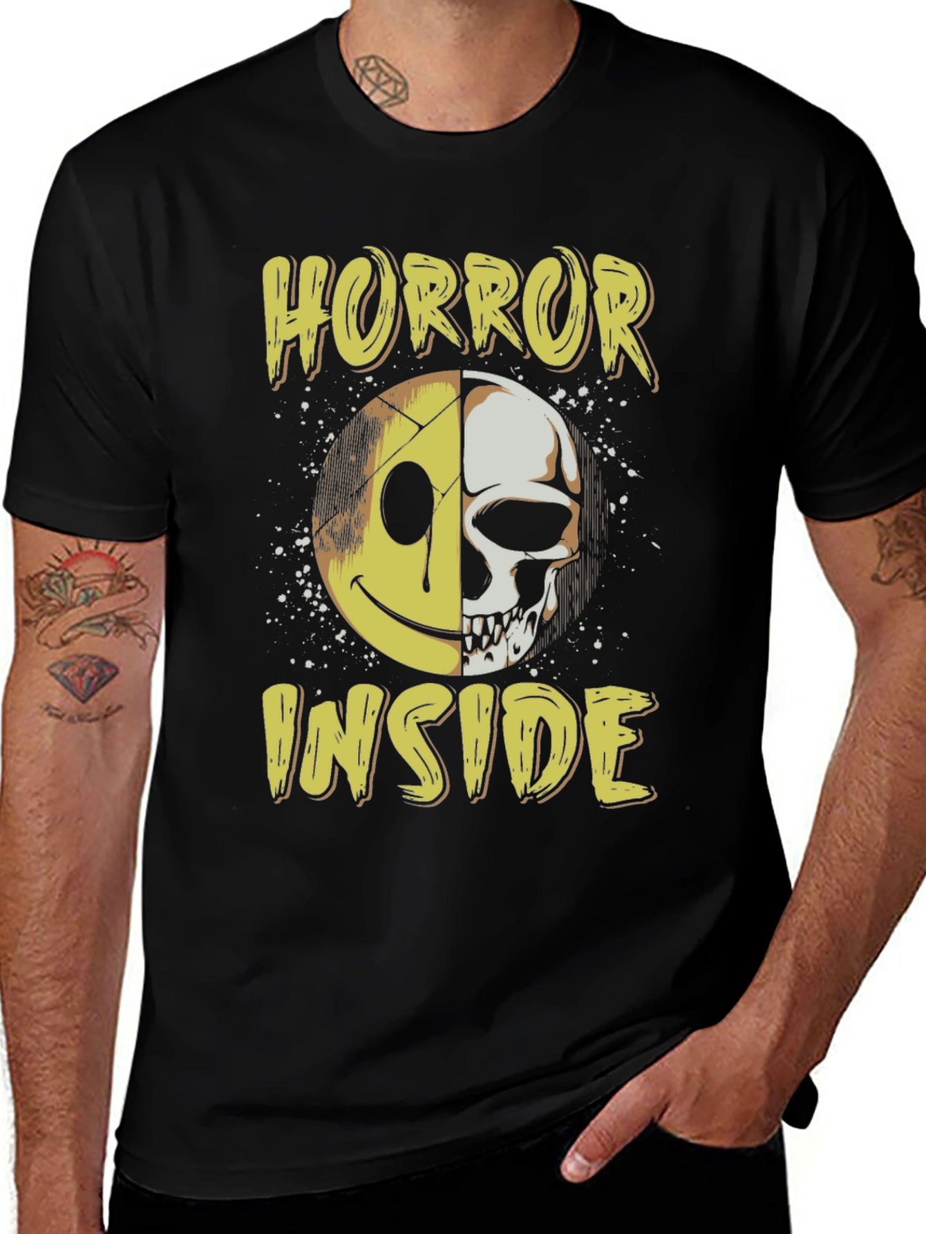 Horror Inside Graphic T-Shirt - Black