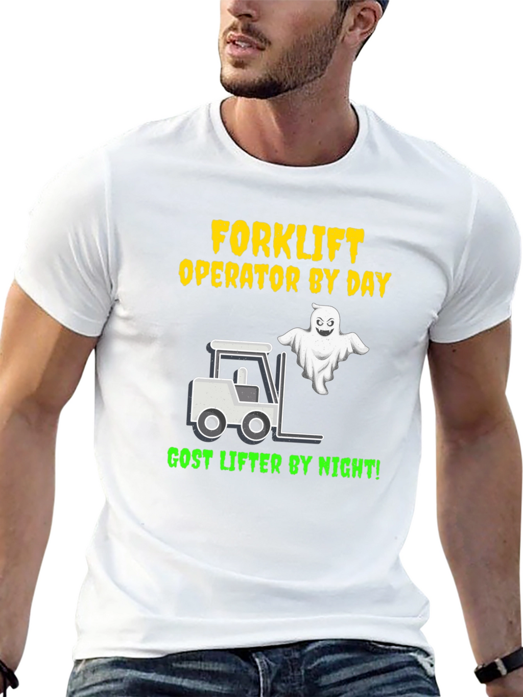 Forklift Operator Ghost Lifter T-Shirt
