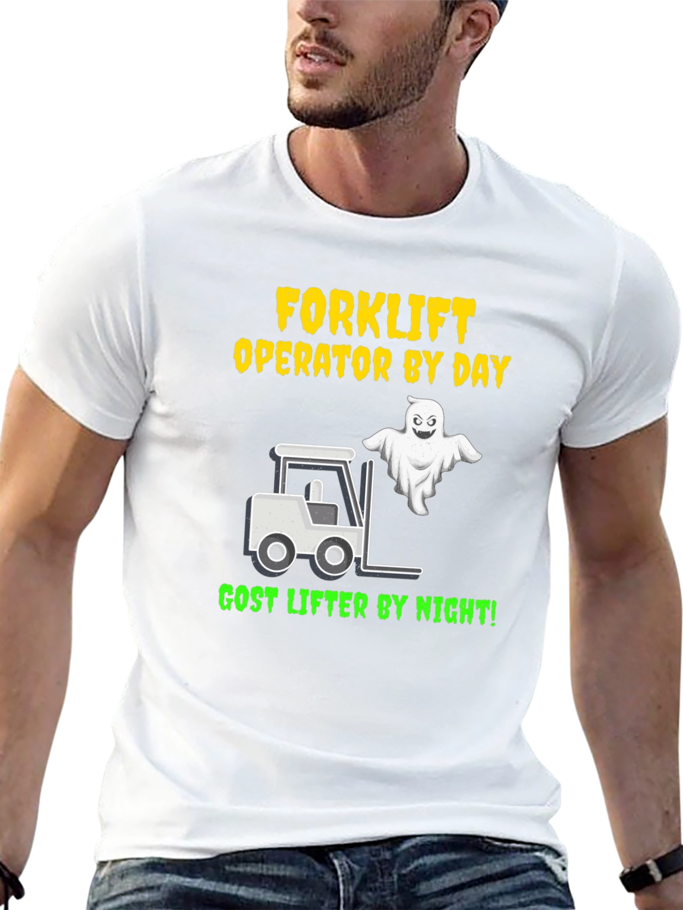Forklift Operator Ghost Lifter T-Shirt