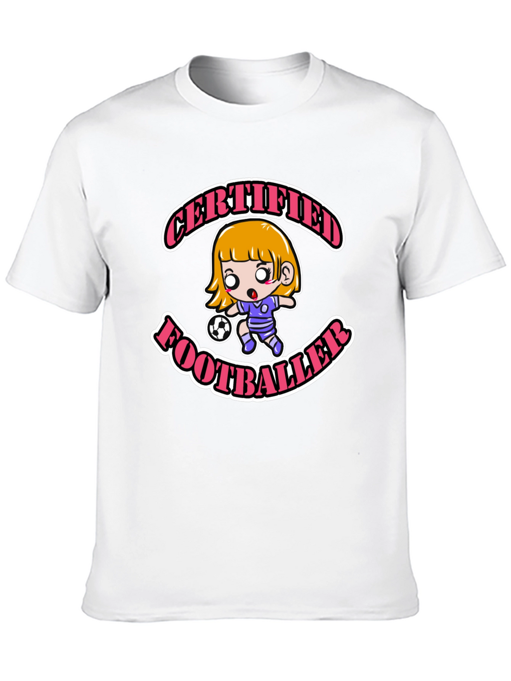 Certified Footballer Cartoon T-Shirt