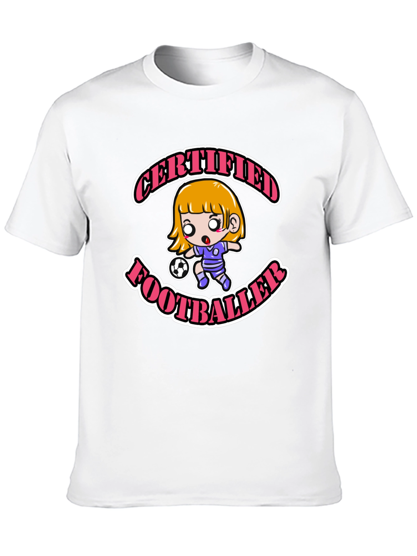 Certified Footballer Cartoon T-Shirt
