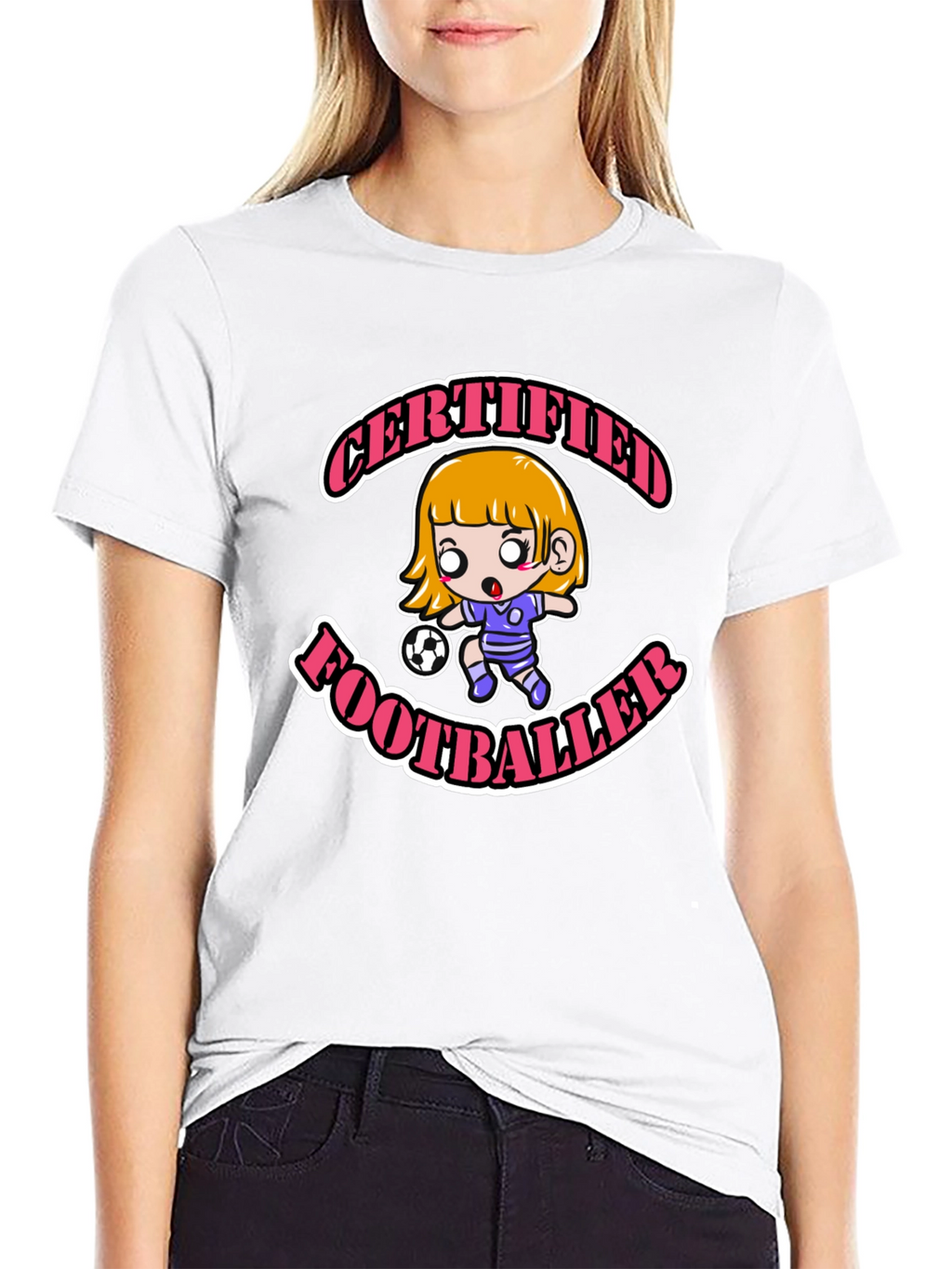 Certified Footballer Cartoon T-Shirt