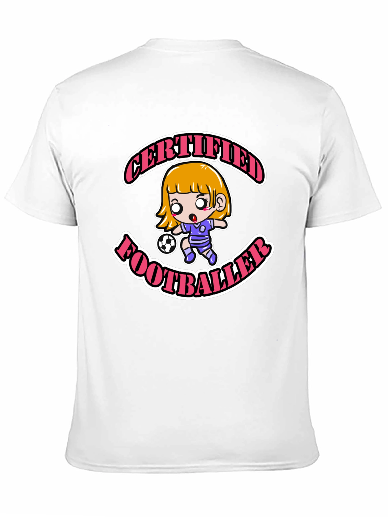 Certified Footballer Cartoon T-Shirt