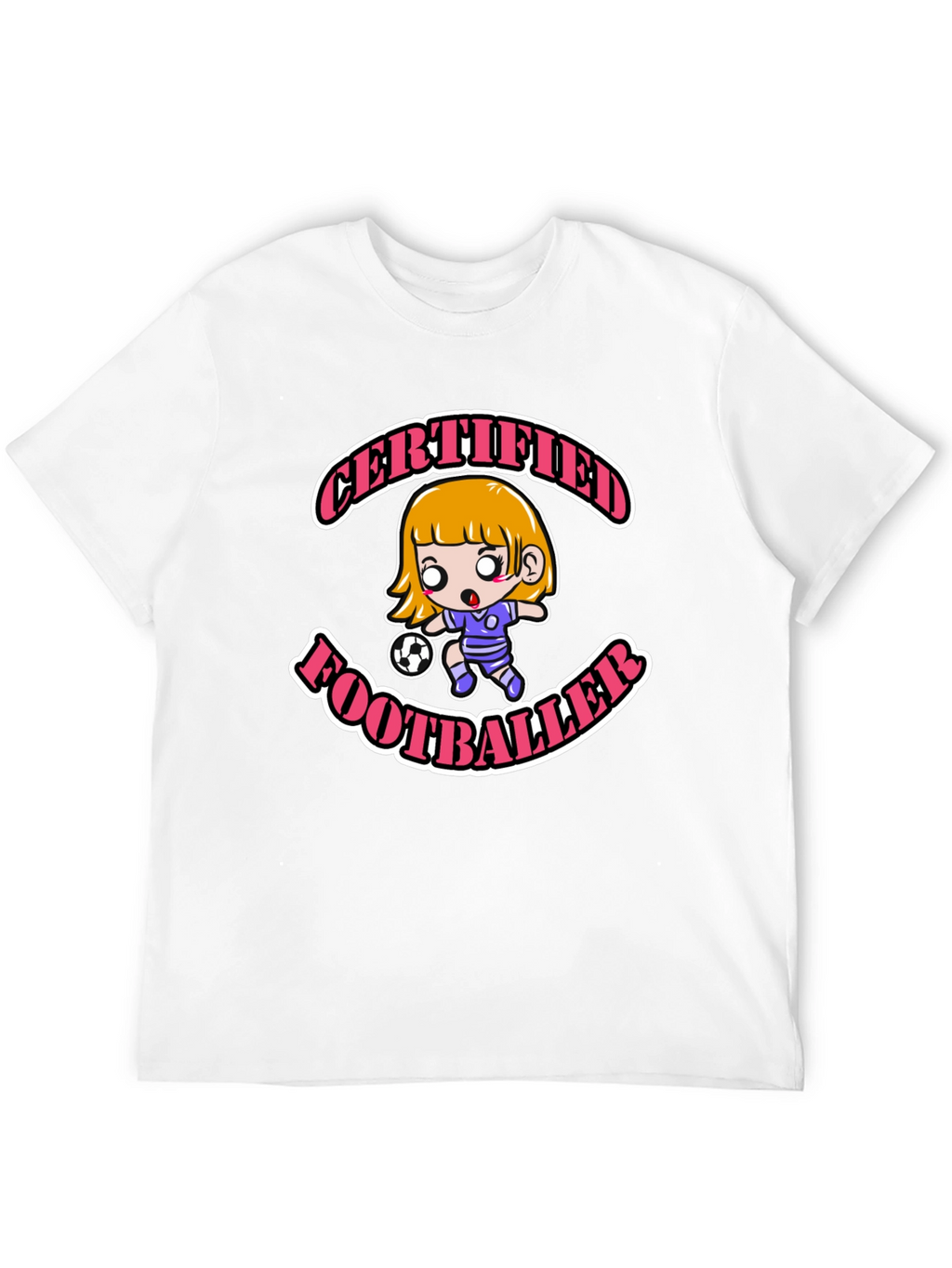 Certified Footballer Cartoon T-Shirt