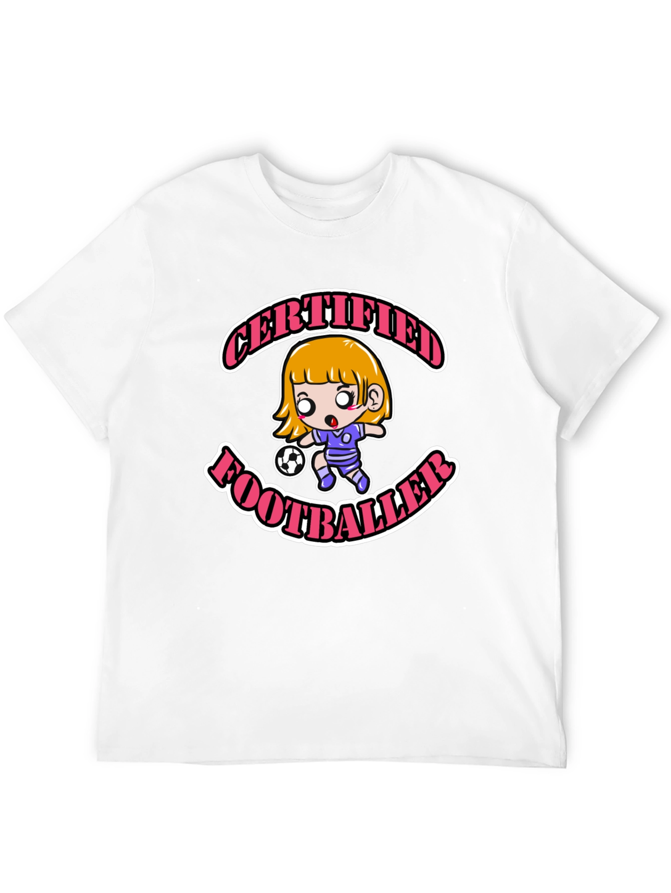 Certified Footballer Cartoon T-Shirt