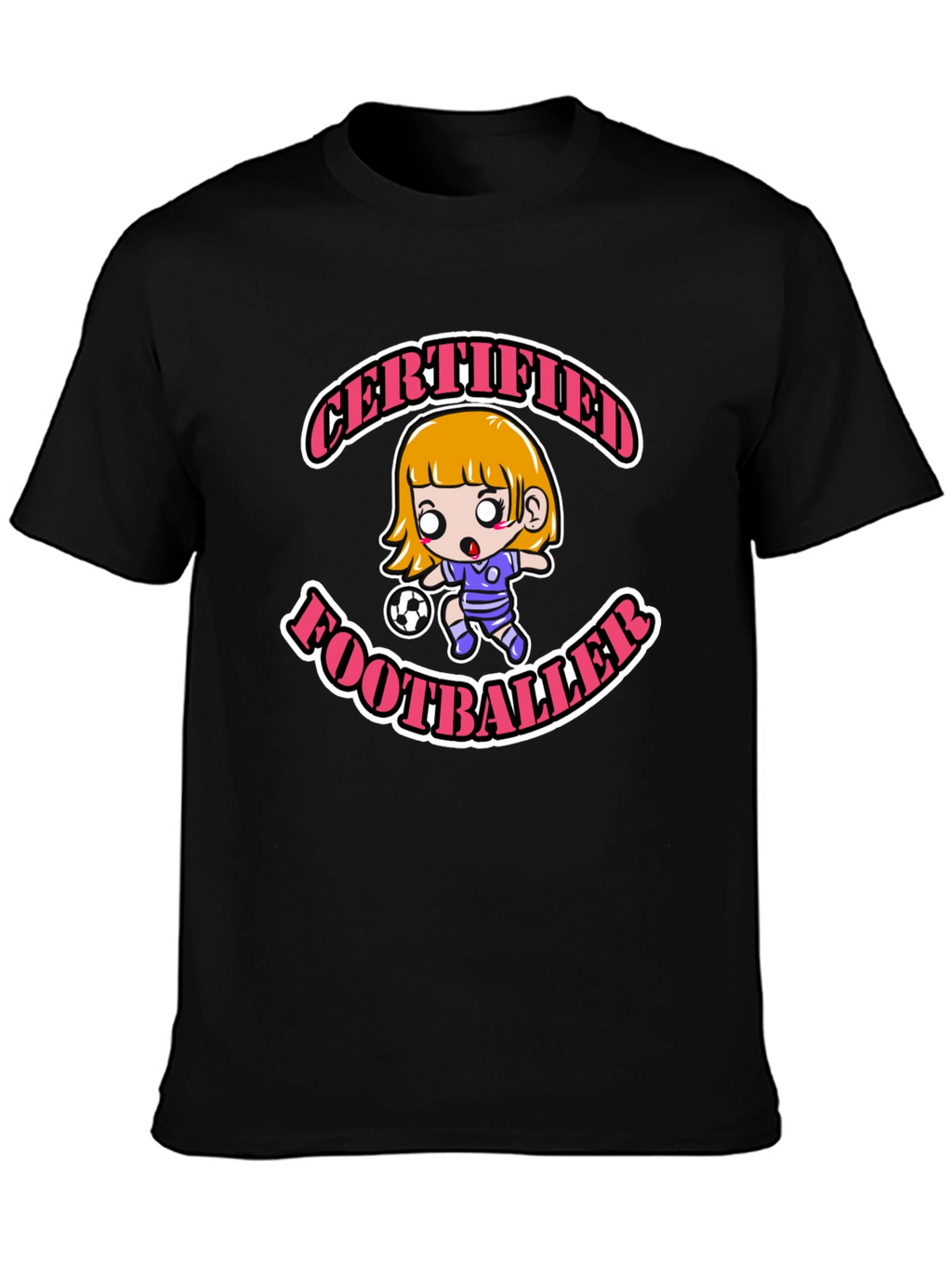 Certified Footballer Cartoon T-Shirt