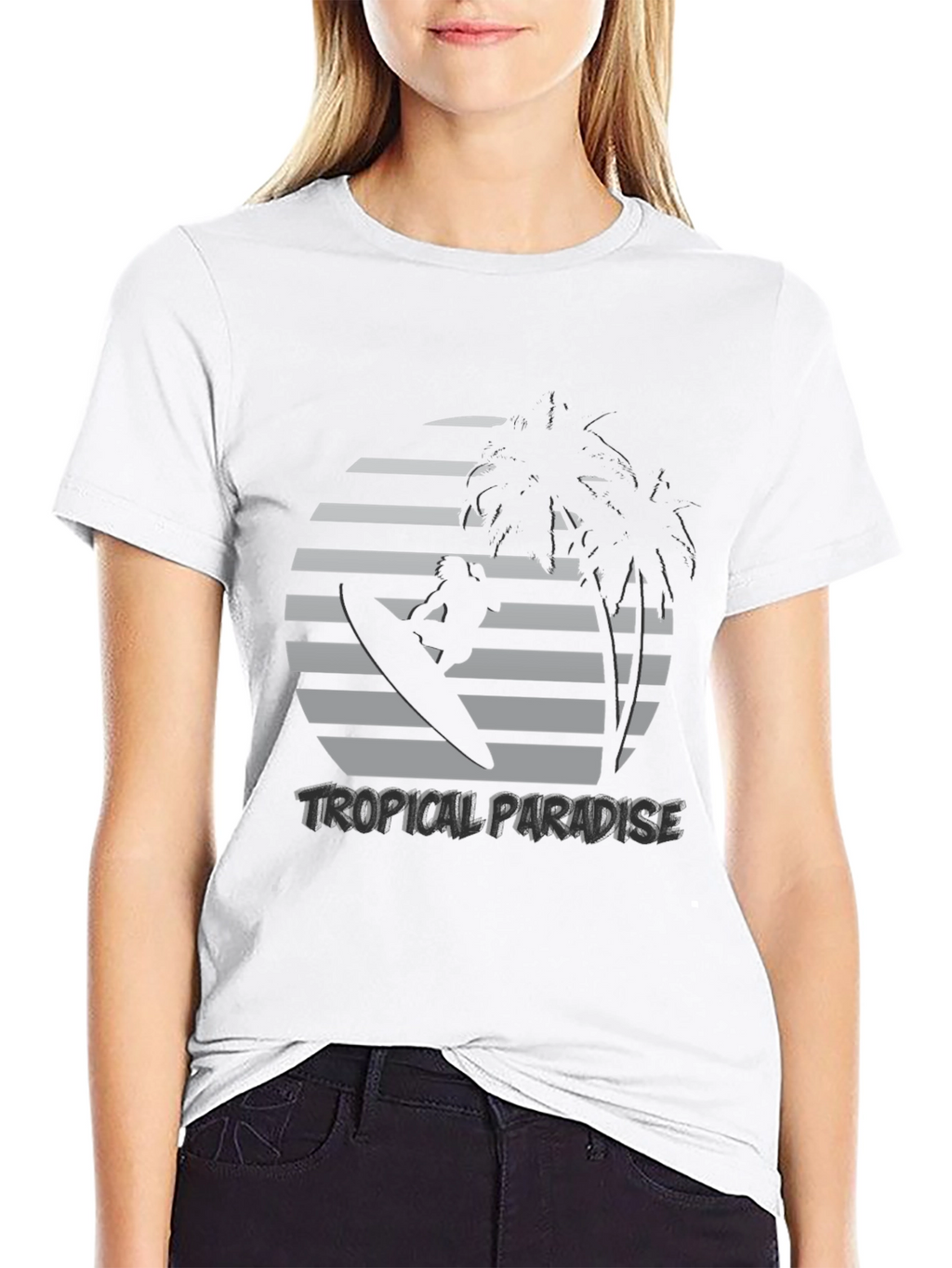 Tropical Paradise Surfer T-Shirt