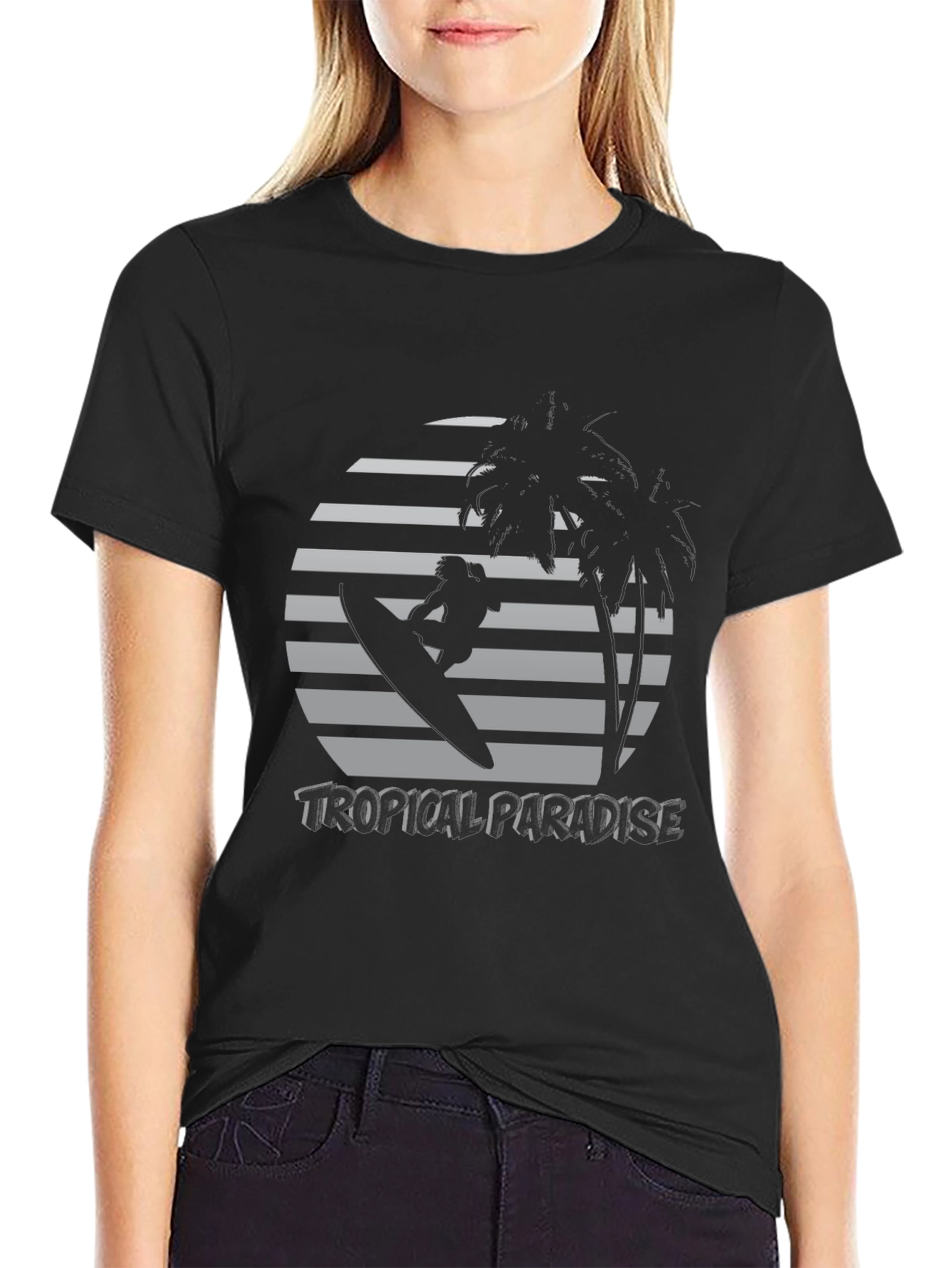 Tropical Paradise Surfer T-Shirt