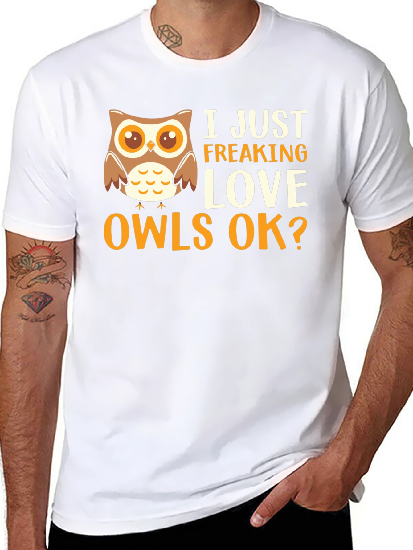 I Just Freaking Love Owls Graphic T-Shirt