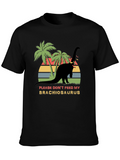 Brachiosaurus Graphic T-Shirt - Retro Dinosaur Tee