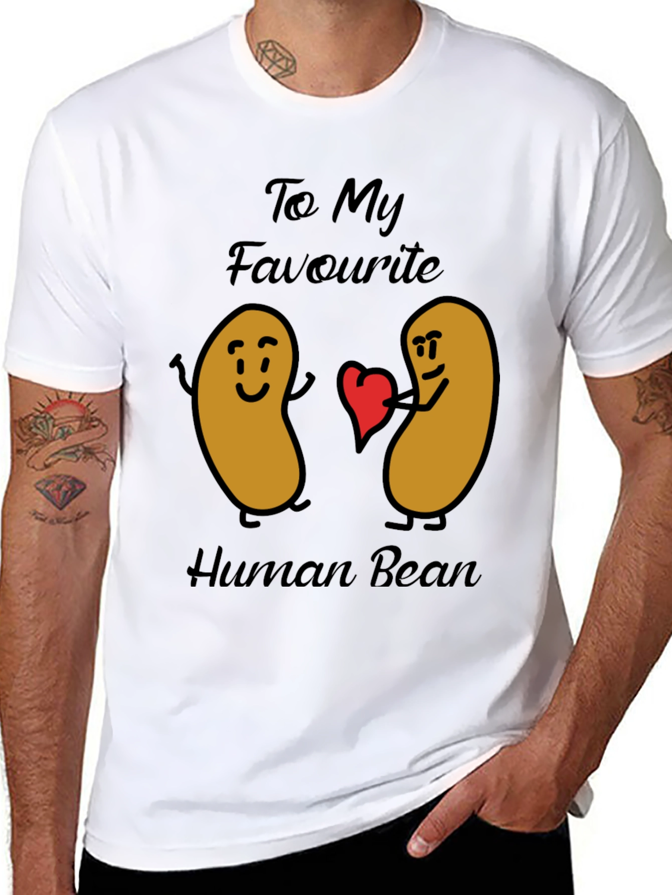 Funny To My Favorite Human Bean Graphic Tee