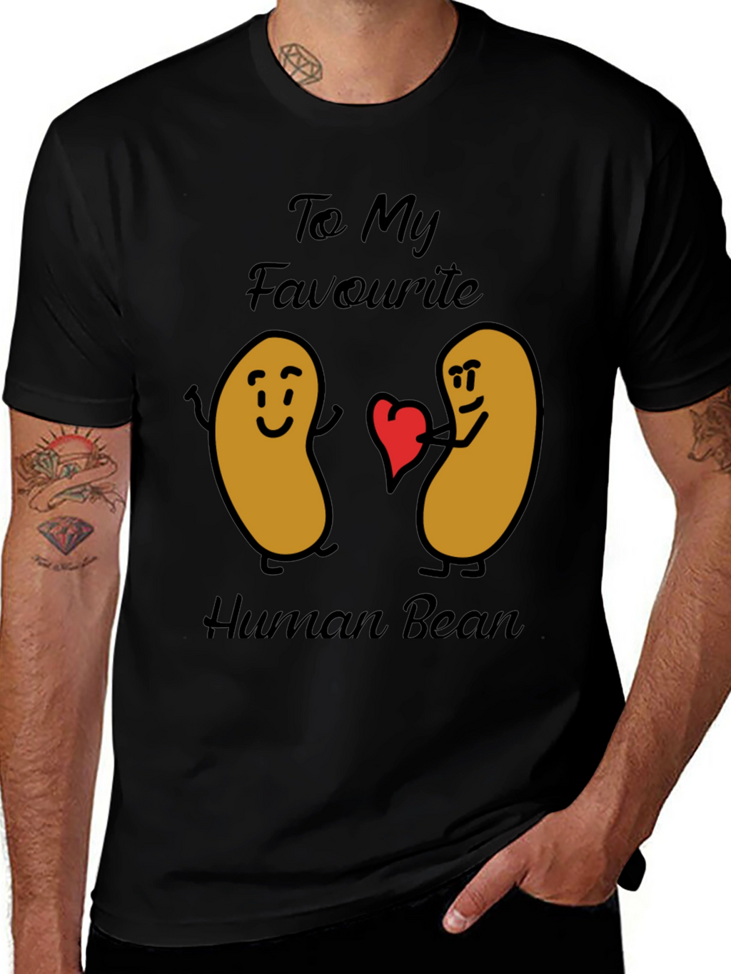 Funny To My Favorite Human Bean Graphic Tee