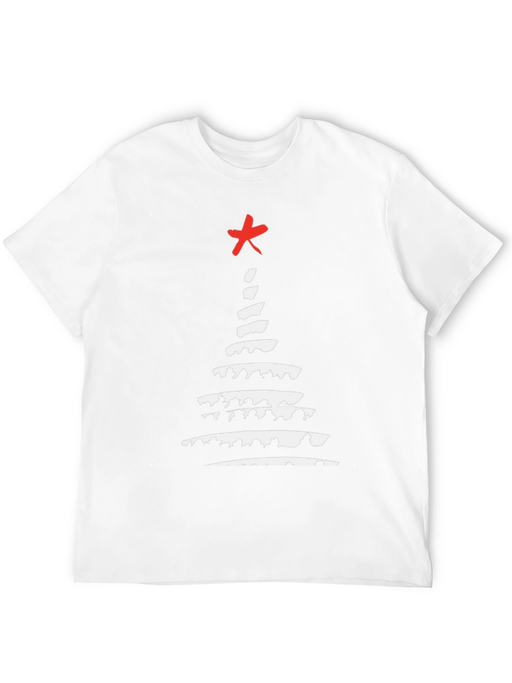 Abstract Christmas Tree Graphic Tee