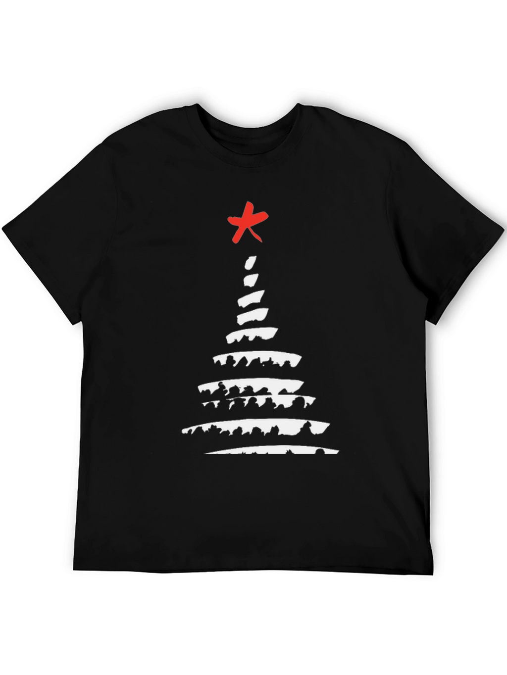 Abstract Christmas Tree Graphic Tee