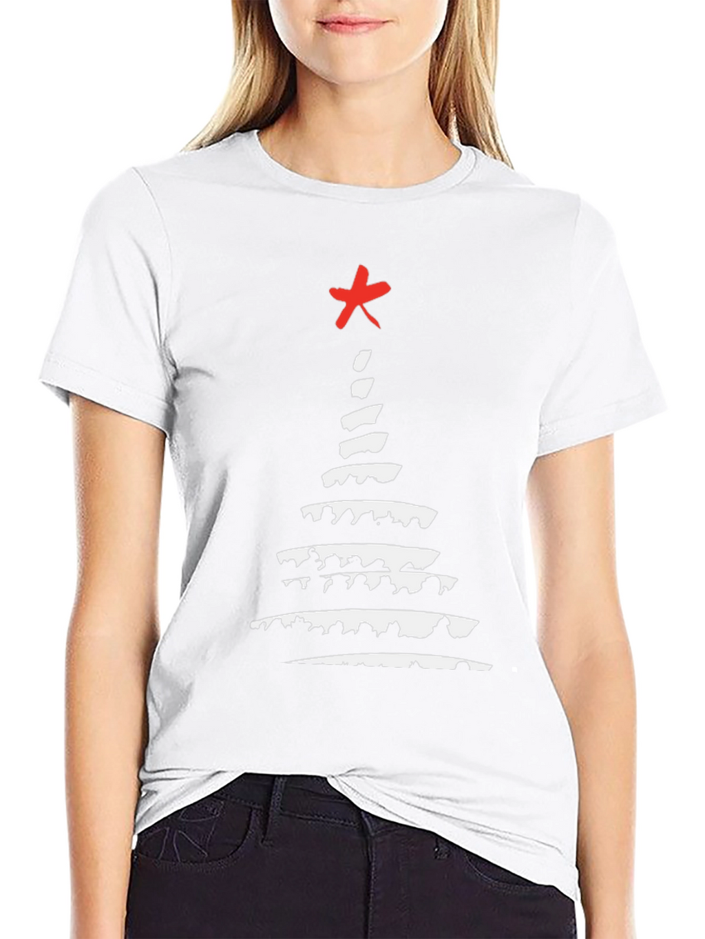 Abstract Christmas Tree Graphic Tee