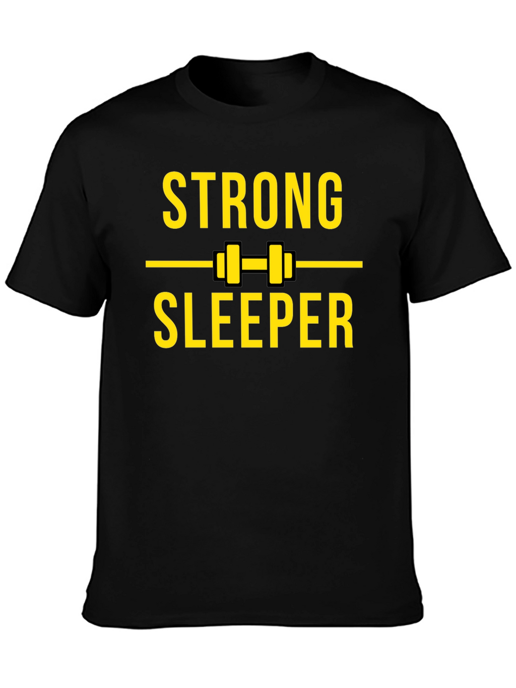 Strong Sleeper Black Graphic T-Shirt