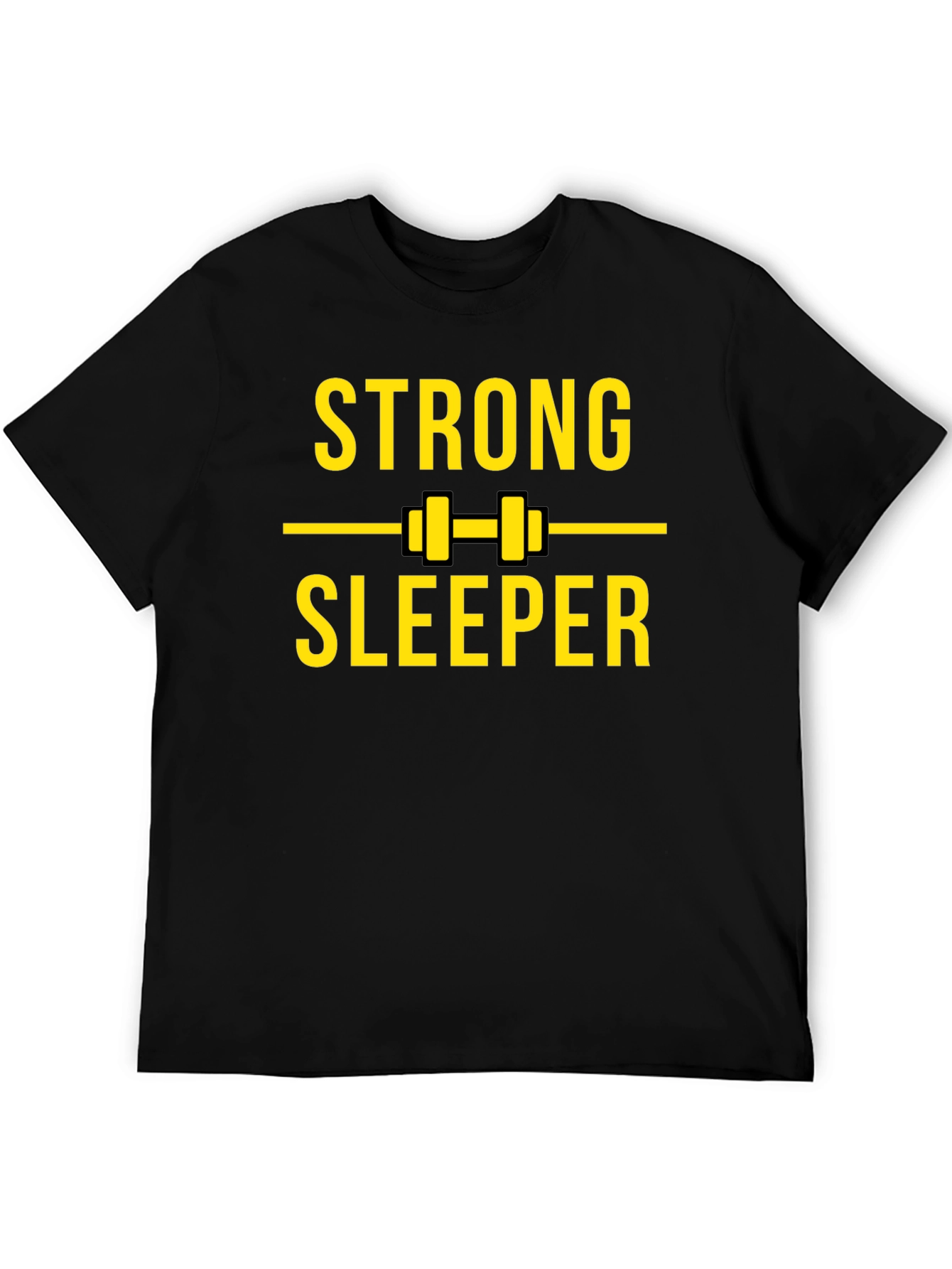 Strong Sleeper Black Graphic T-Shirt