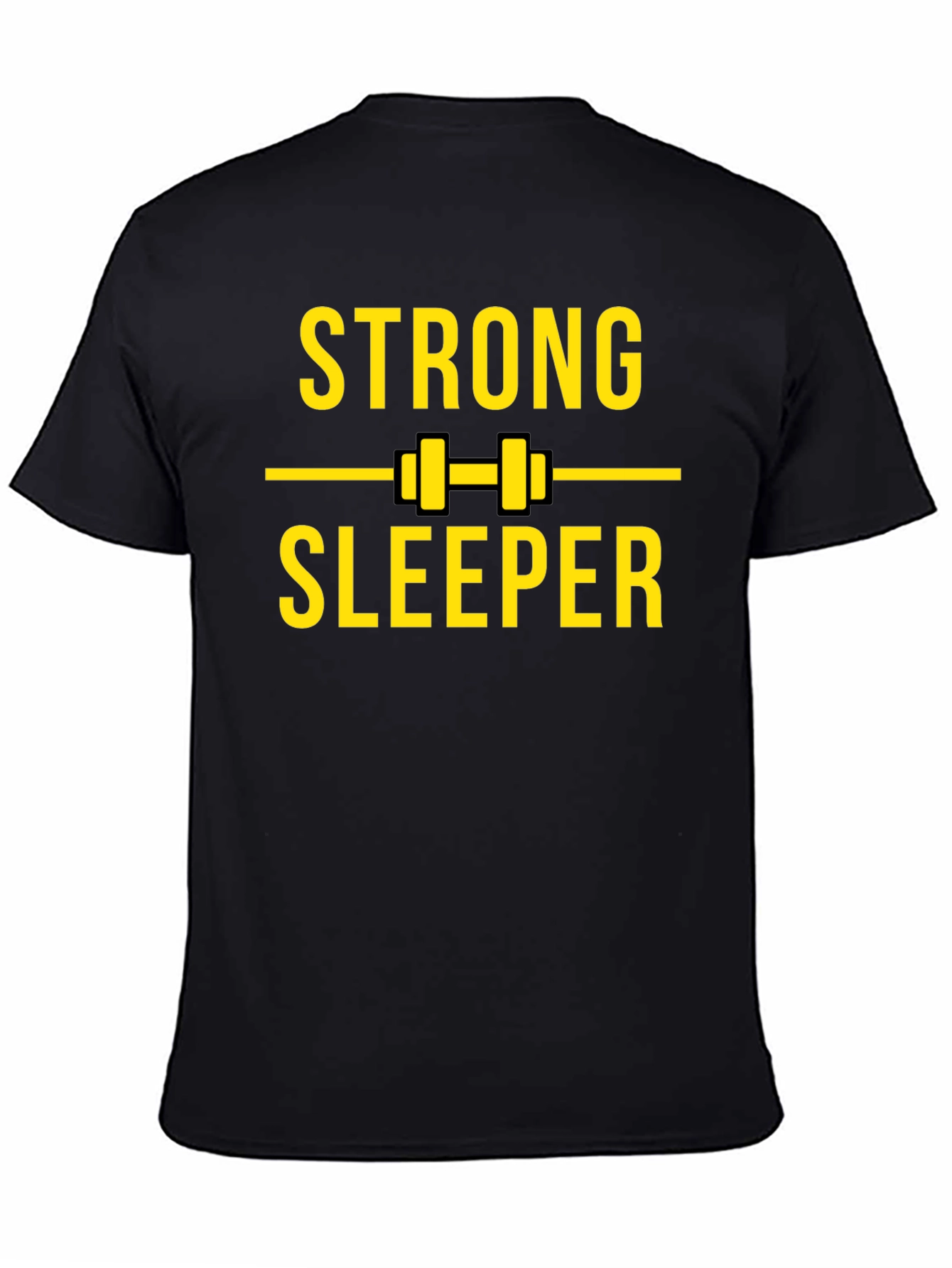 Strong Sleeper Black Graphic T-Shirt