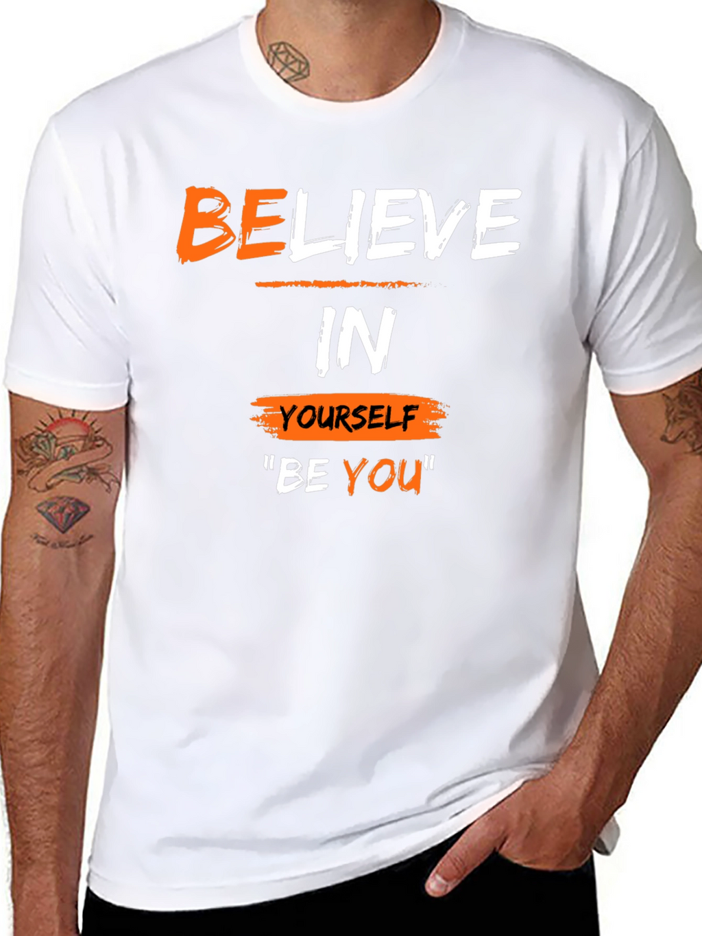 Believe In Yourself T-Shirt - Motivational Black Tee