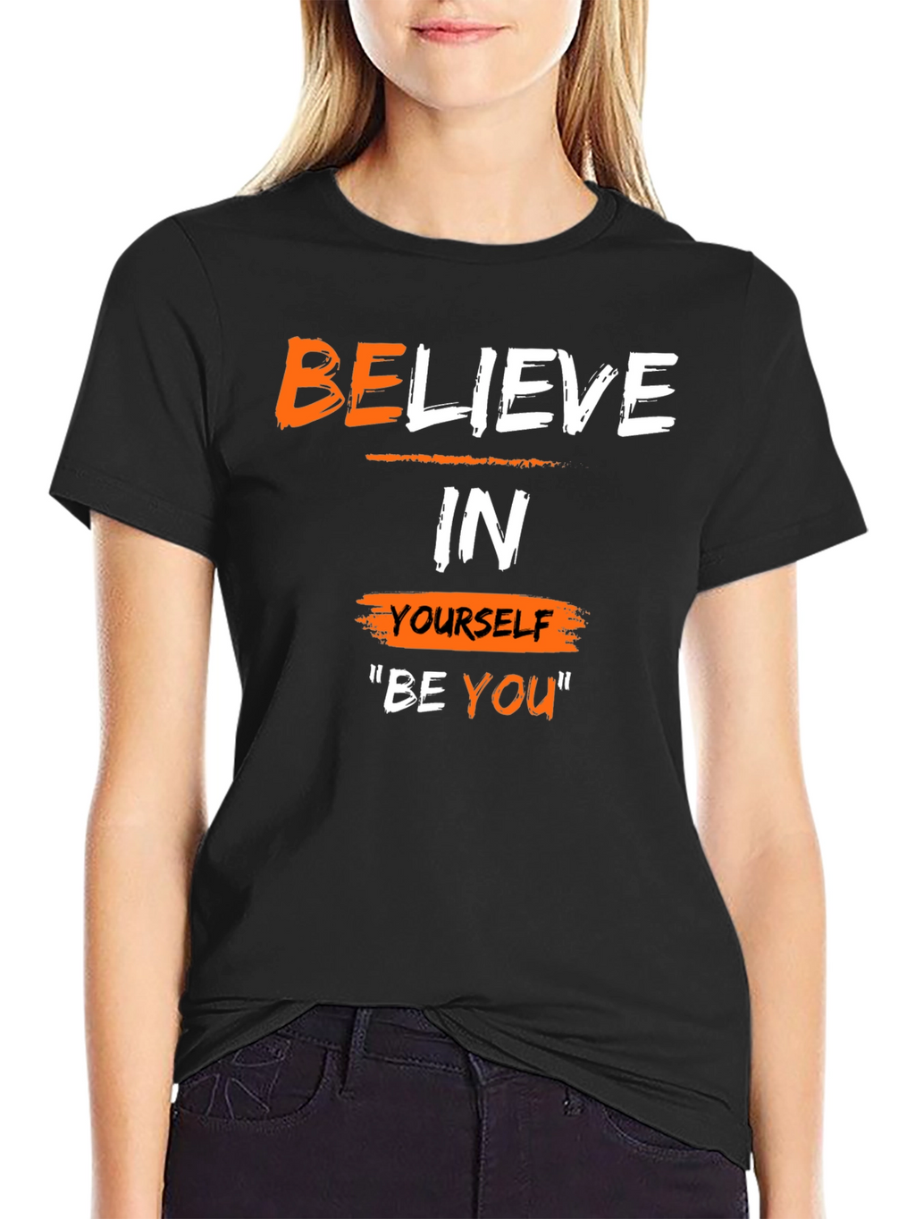 Believe In Yourself T-Shirt - Motivational Black Tee