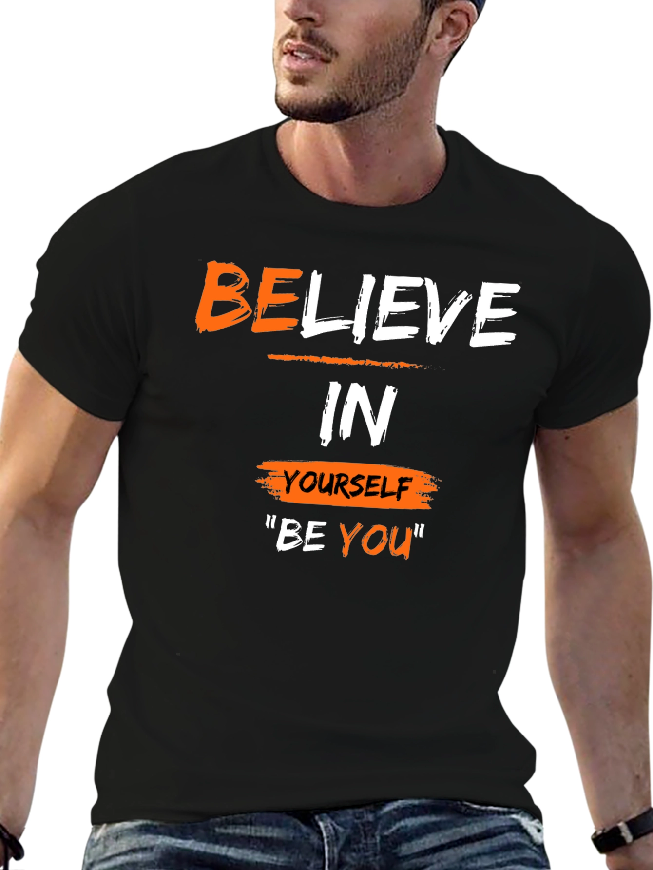 Believe In Yourself T-Shirt - Motivational Black Tee
