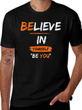 Believe In Yourself T-Shirt - Motivational Black Tee