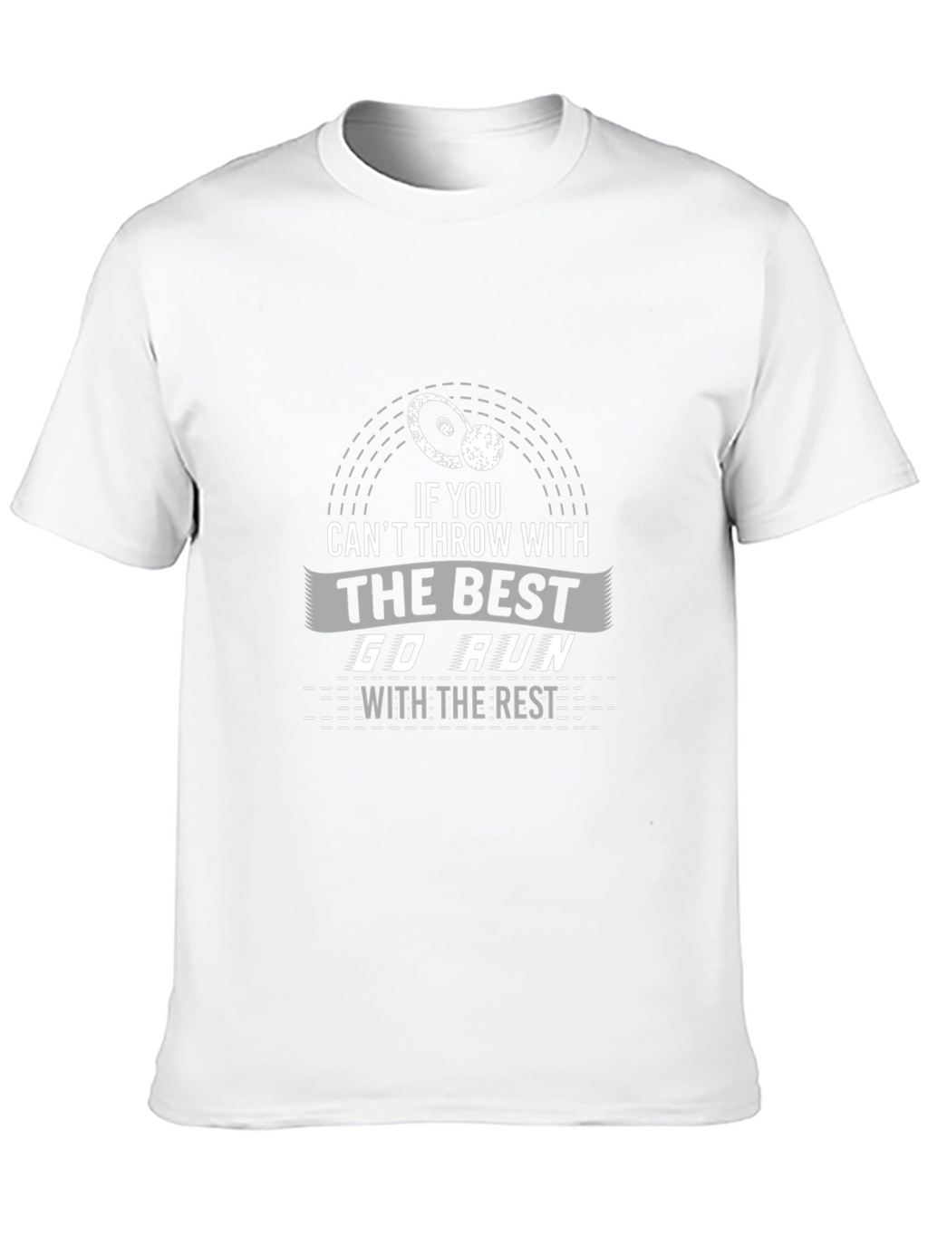 Funny Disc Golf & Running Black T-Shirt