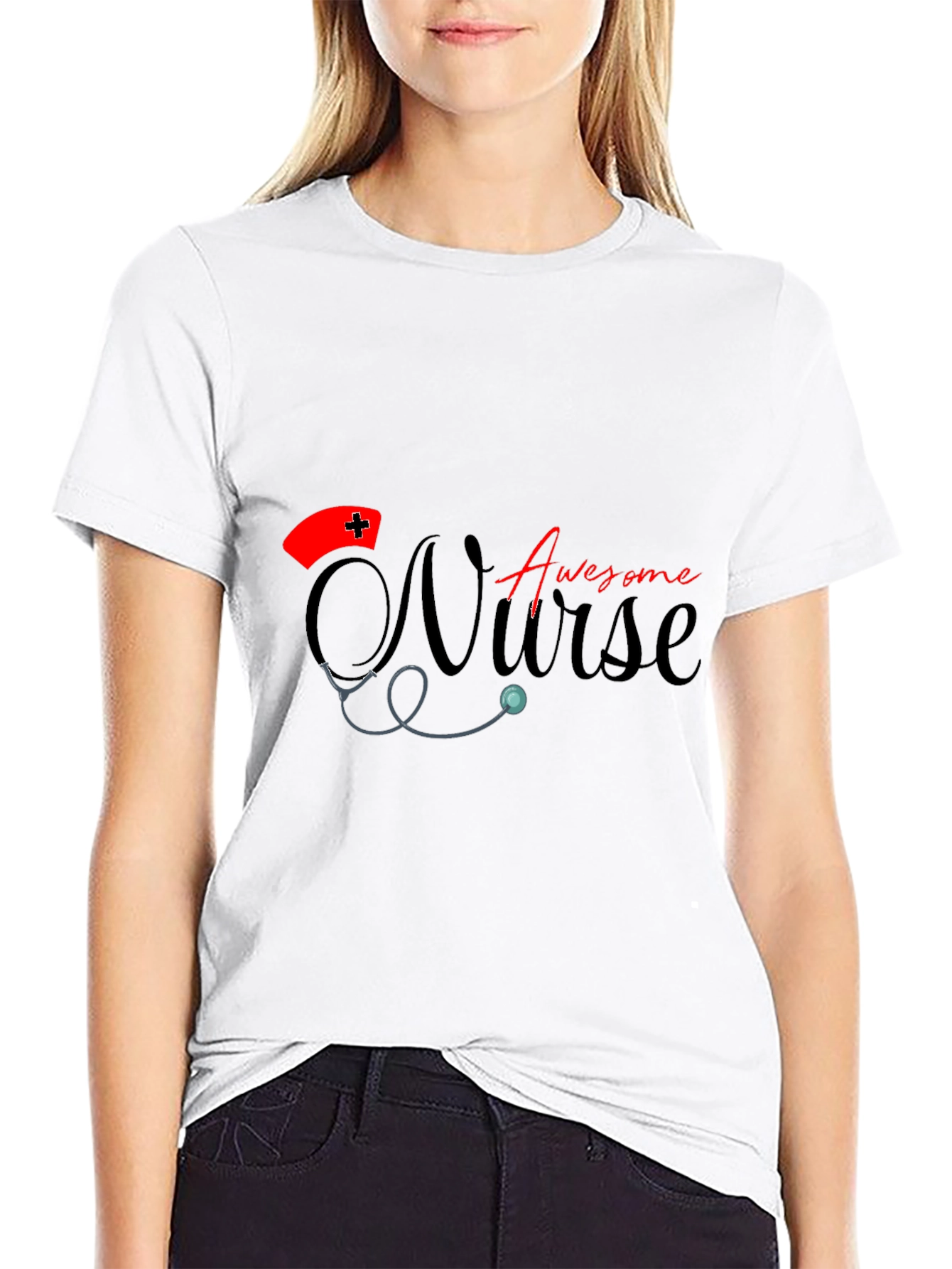 Awesome Nurse Graphic T-Shirt