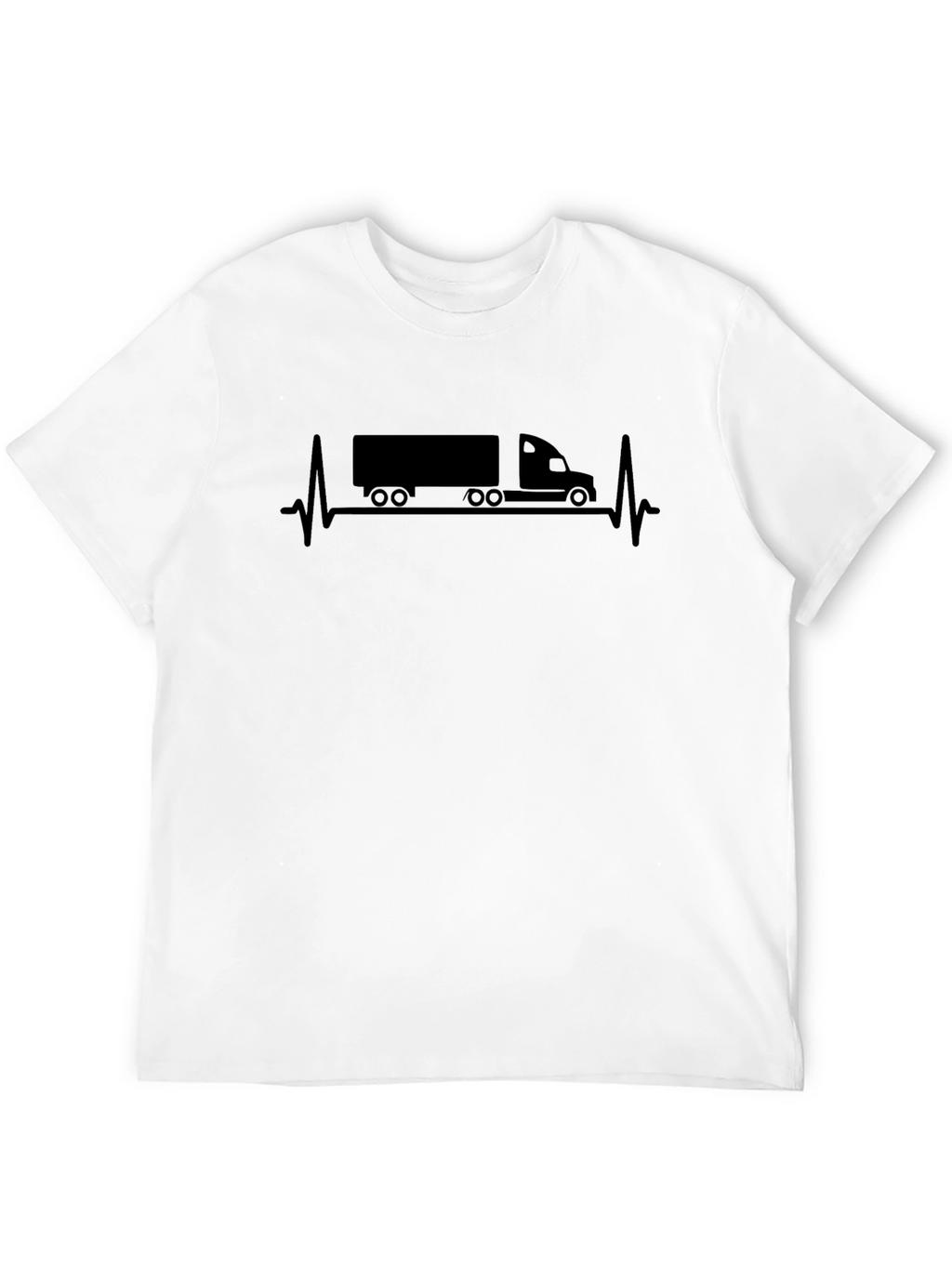 Truck Heartbeat T-Shirt - Driver Life Line Tee