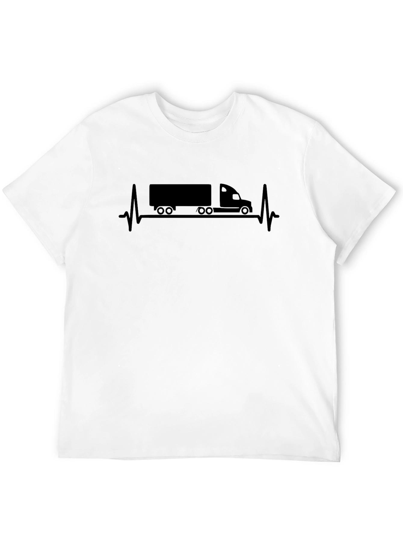 Truck Heartbeat T-Shirt - Driver Life Line Tee