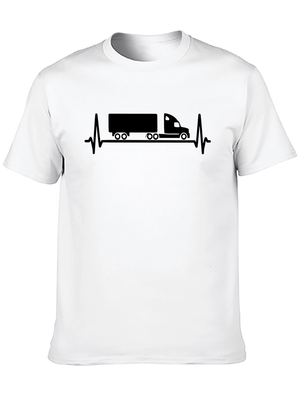 Truck Heartbeat T-Shirt - Driver Life Line Tee