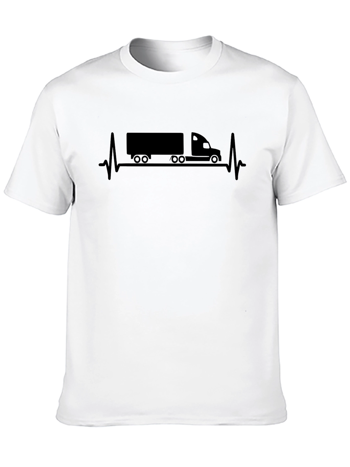 Truck Heartbeat T-Shirt - Driver Life Line Tee