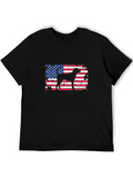 American Flag Dog T-Shirt - Patriotic Design