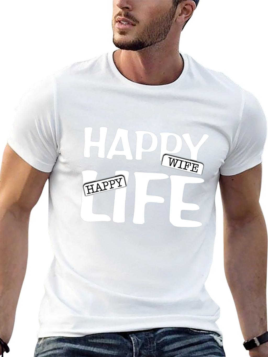 Happy Wife Happy Life Graphic Tee