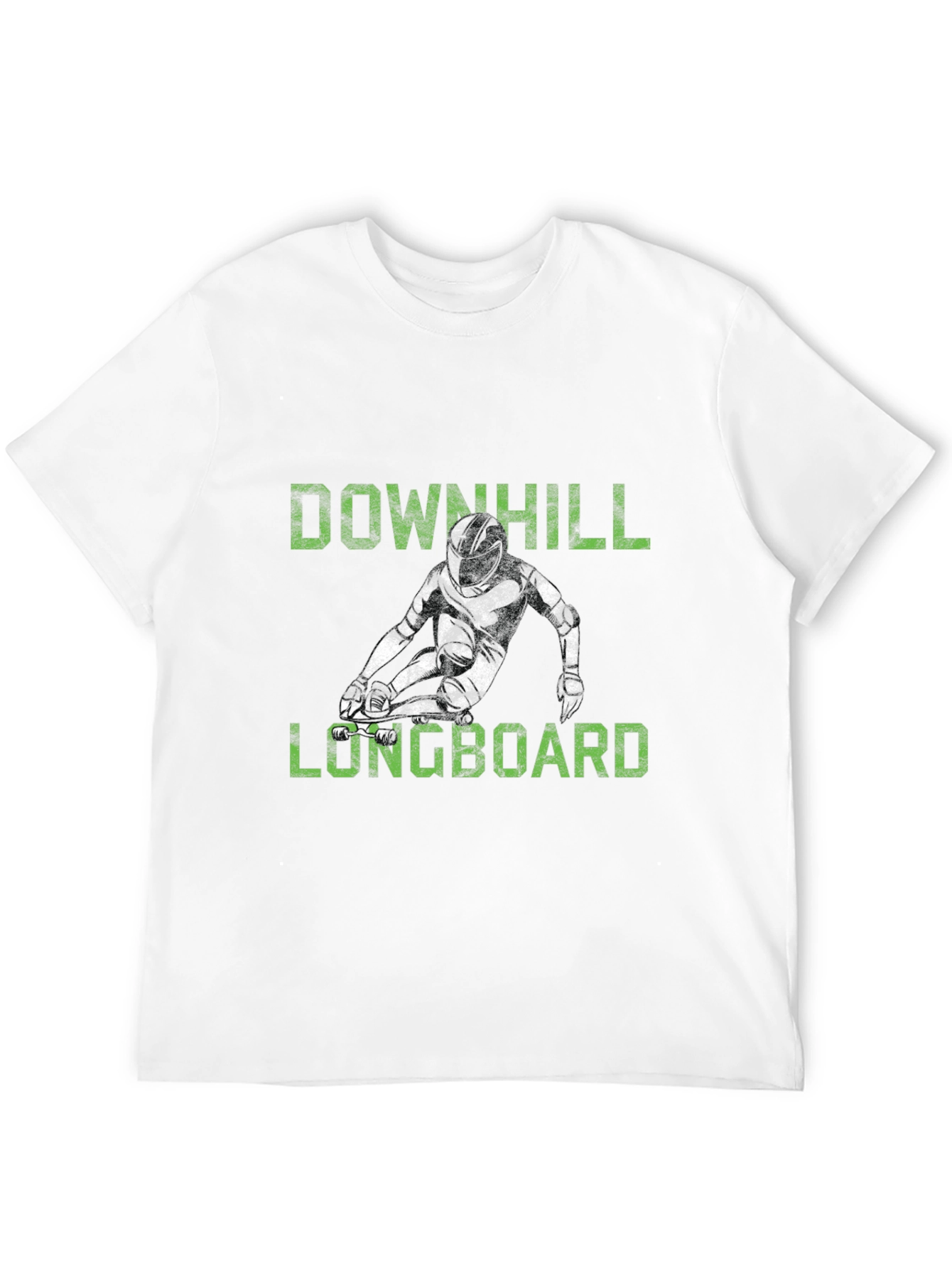 Downhill Longboard Graphic Tee - Black T-Shirt
