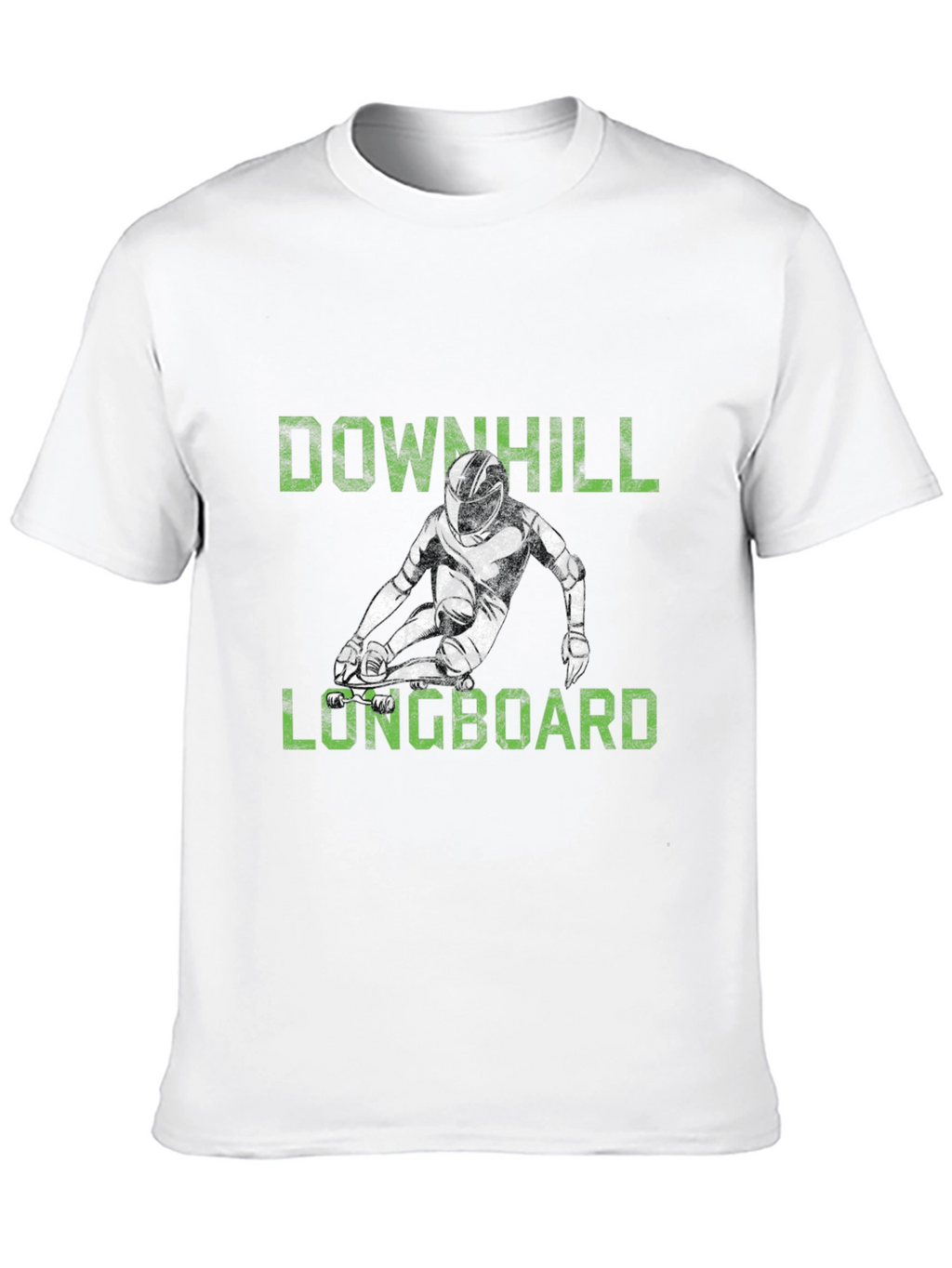 Downhill Longboard Graphic Tee - Black T-Shirt