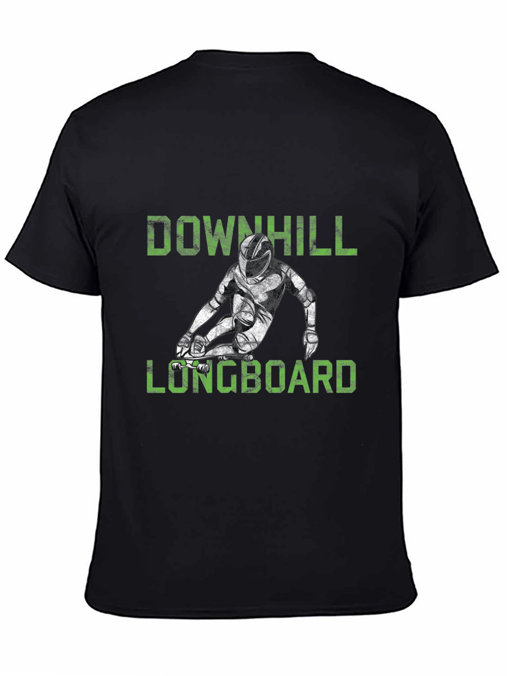 Downhill Longboard Graphic Tee - Black T-Shirt