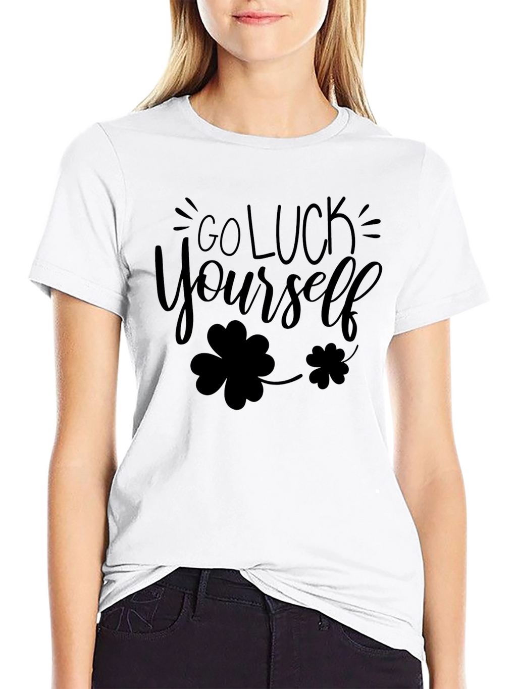 Go Luck Yourself St. Patricks Day Black T-Shirt
