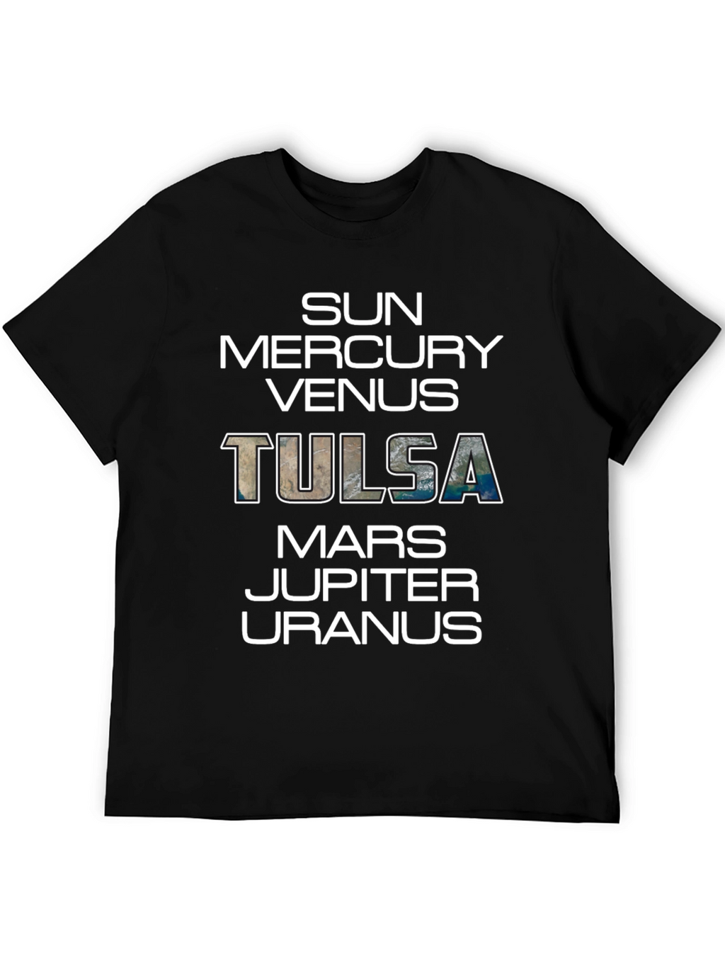 Tulsa Planets Graphic T-Shirt